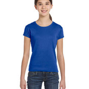 Girls' Stretch Rib Short-Sleeve T-Shirt