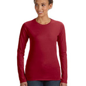 Ladies' Lightweight Fitted Long-Sleeve T-Shirt