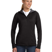 Ladies' Tech Fleece Quarter-Zip Pullover Hood
