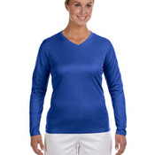 Ladies' Ndurance® Athletic Long-Sleeve V-Neck T-Shirt