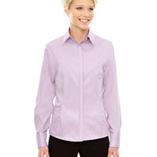 Ladies' Refine Wrinkle-Free Two-Ply 80's Cotton Royal Oxford Dobby Taped Shirt