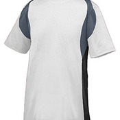 Adult Wicking Poly/Span Short-Sleeve Jersey with Contrast Inserts