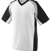 Adult Wicking Polyester V-Neck Short-Sleeve Jersey with Inserts